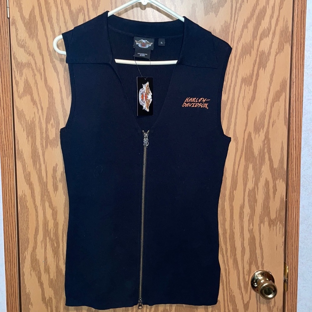 Harley Davidson sleeveless sweater
